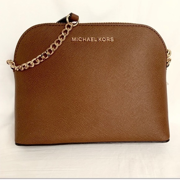 Restocked NWT authentic MK leather Dome crossbody - Picture 3 of 8